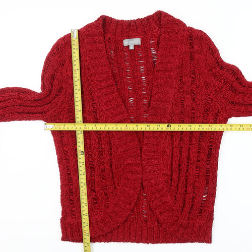Marks and Spencer Women’s Red Open Knit Cardigan M