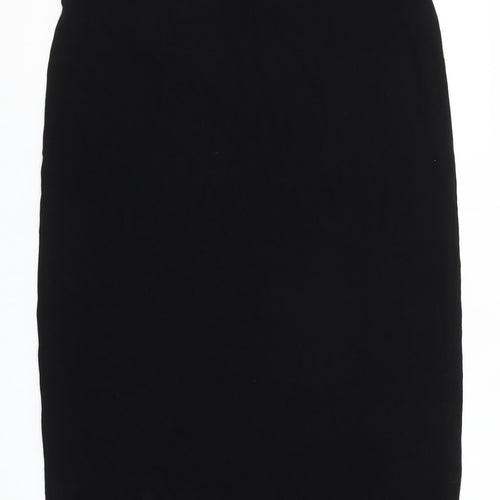 Zara Women Black XL Sleeveless Bodycon Midi Dress