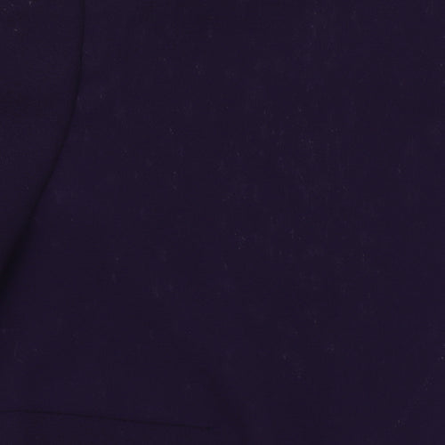 Eastex Women's Purple Cropped Shawl Collar Blazer UK 16