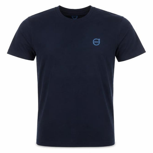 Volvo Men's Navy Blue Crew Neck Cotton T-Shirt XS Classic Fit