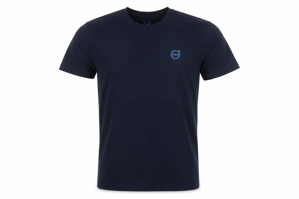 Volvo Men's Navy Blue Crew Neck Cotton T-Shirt XS Classic Fit