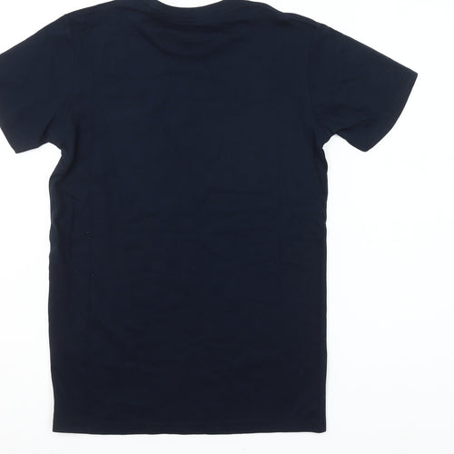 Volvo Men's Navy Blue Crew Neck Cotton T-Shirt XS Classic Fit