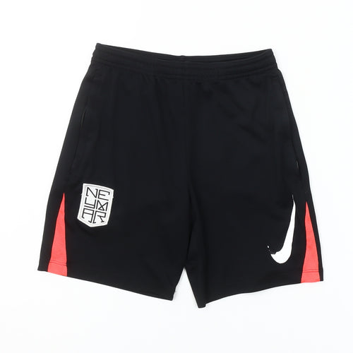 Nike Boys Black Neymar Athletic Football Shorts Size 10 Years