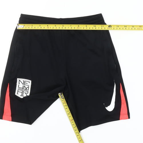 Nike Boys Black Neymar Athletic Football Shorts Size 10 Years