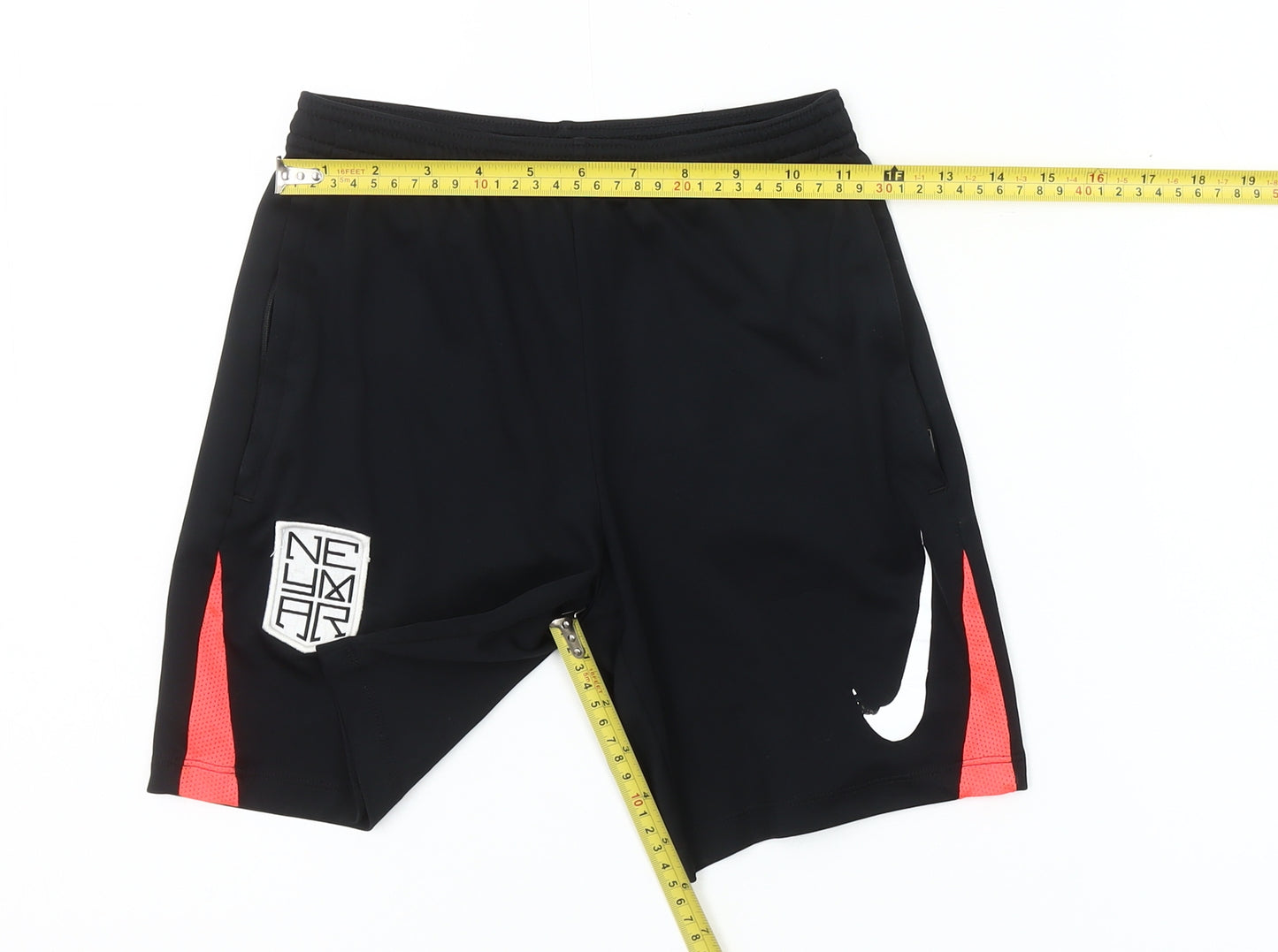 Nike Boys Black Neymar Athletic Football Shorts Size 10 Years