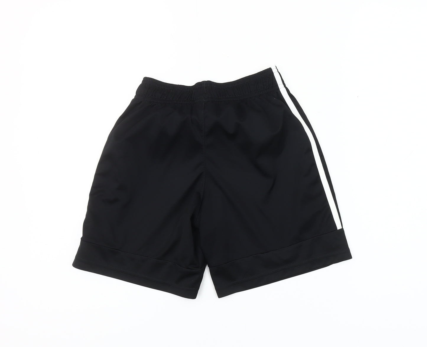 Adidas Boys Black 11-12 Years Athletic Sports Shorts