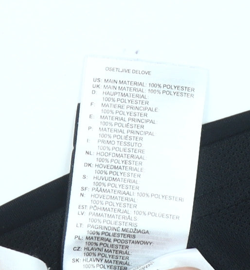 Adidas Boys Black 11-12 Years Athletic Sports Shorts