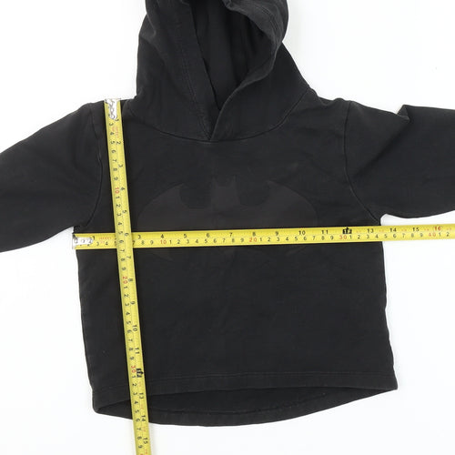 Next Unisex Baby Black Batman Hooded Pullover Jumper 18-24 Months