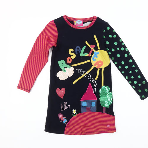Rosalita Señoritas Girls Multicoloured 8 Years T-Shirt Dress with Sequins