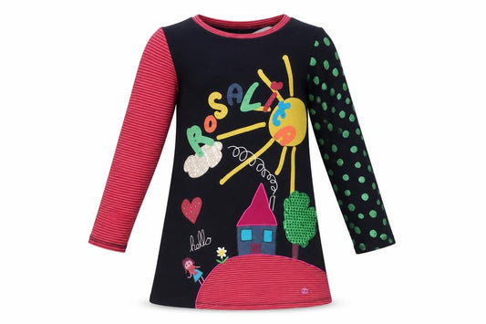 Rosalita Señoritas Girls Multicoloured 8 Years T-Shirt Dress with Sequins
