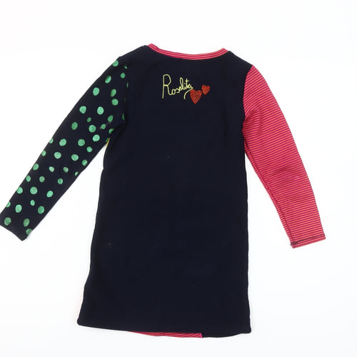 Rosalita Señoritas Girls Multicoloured 8 Years T-Shirt Dress with Sequins