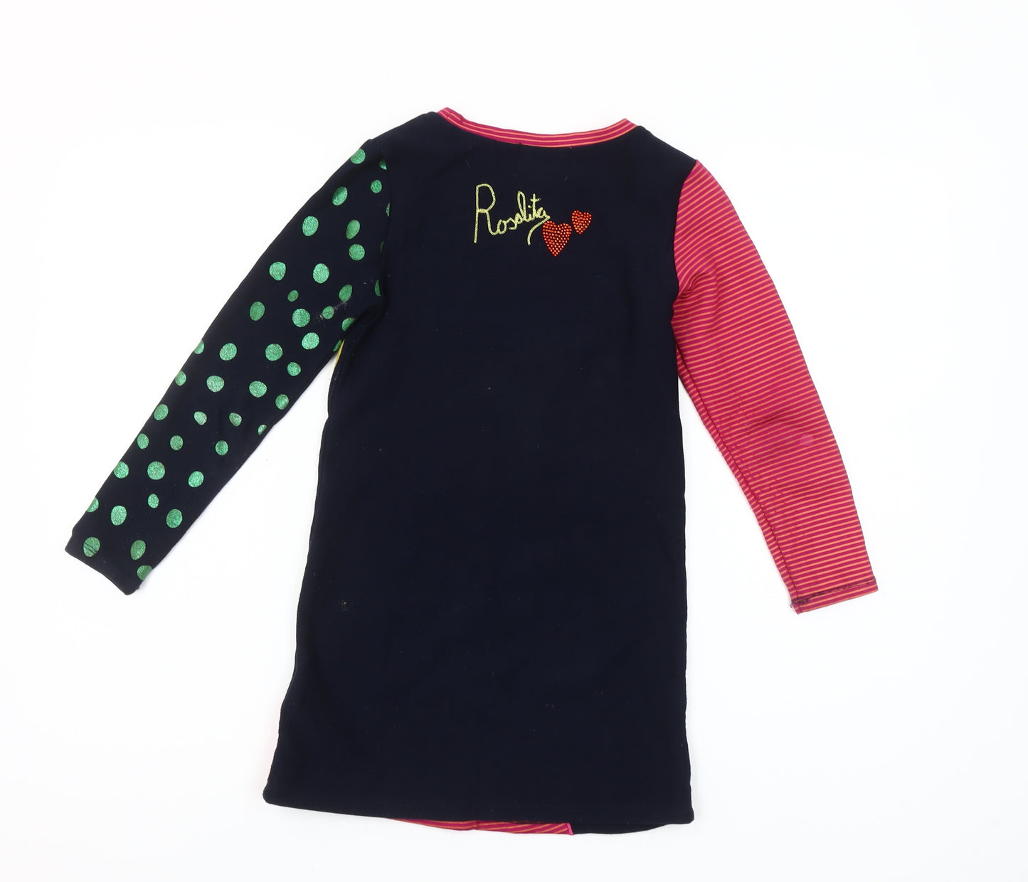 Rosalita Señoritas Girls Multicoloured 8 Years T-Shirt Dress with Sequins