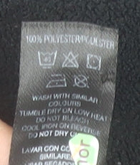 Dunnes Stores Womens Black Fleece Full Zip Jacket Size 14