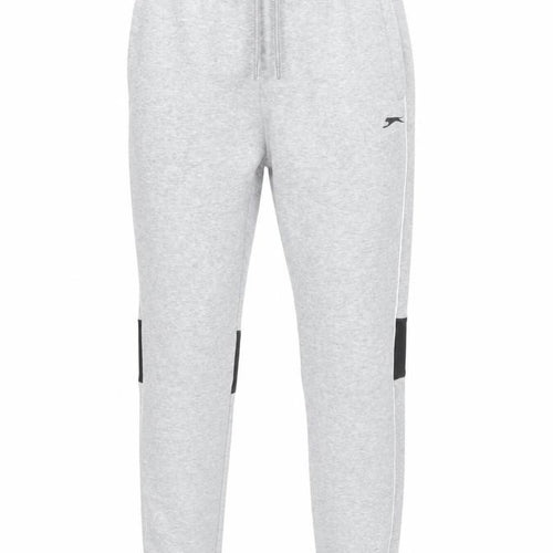 Slazenger Men's Grey Joggers Small Regular Fit Polyester Sports Trousers