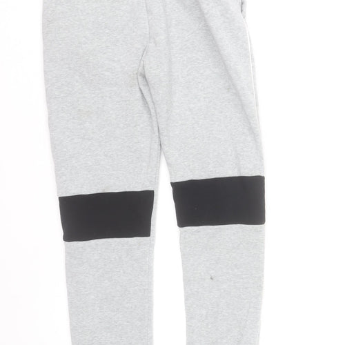 Slazenger Men's Grey Joggers Small Regular Fit Polyester Sports Trousers