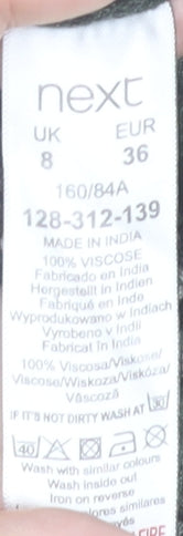 Next Women’s Green Animal Print Viscose Jumpsuit Size 8 Sleeveless