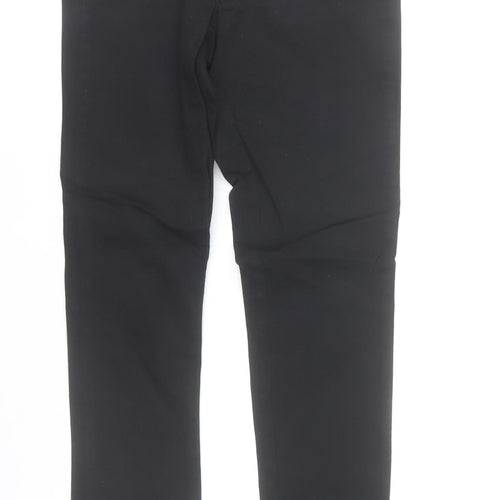 Pieces Women’s Black Skinny Jeans S Slim Fit Mid Rise Stretch Zip Detail