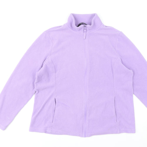 St. Bernard for Dunnes Stores Women’s Purple Fleece Jacket Size 16