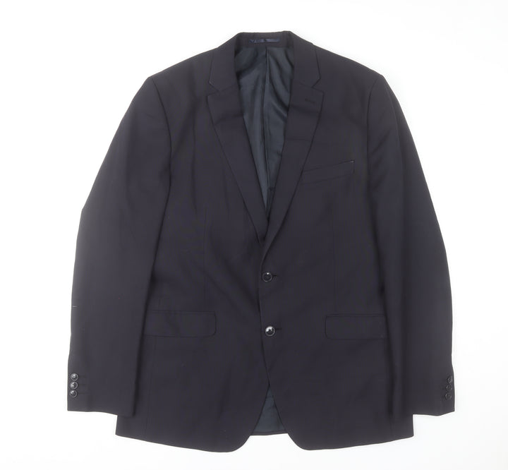 Thomas Nash Men's Black 42L Long Classic Fit Blazer Jacket