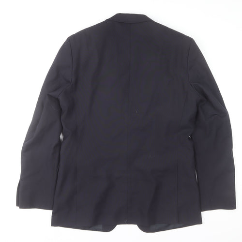 Thomas Nash Men's Black 42L Long Classic Fit Blazer Jacket