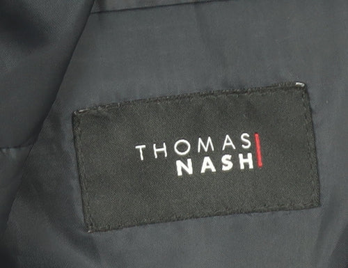 Thomas Nash Men's Black 42L Long Classic Fit Blazer Jacket