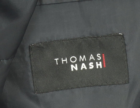 Thomas Nash Men's Black 42L Long Classic Fit Blazer Jacket