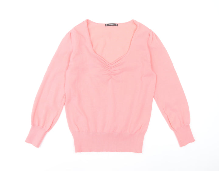 Dunnes Stores Women’s Pink V-Neck Pullover Jumper Size S