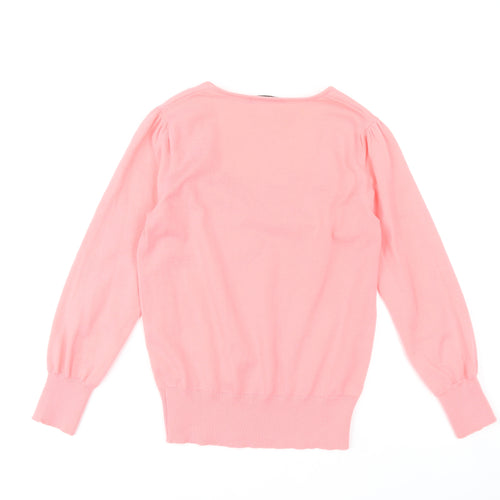 Dunnes Stores Women’s Pink V-Neck Pullover Jumper Size S