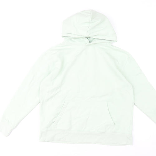 Dunnes Women Mint Green Pullover Hoodie Medium Cotton Blend