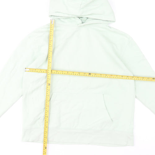 Dunnes Women Mint Green Pullover Hoodie Medium Cotton Blend
