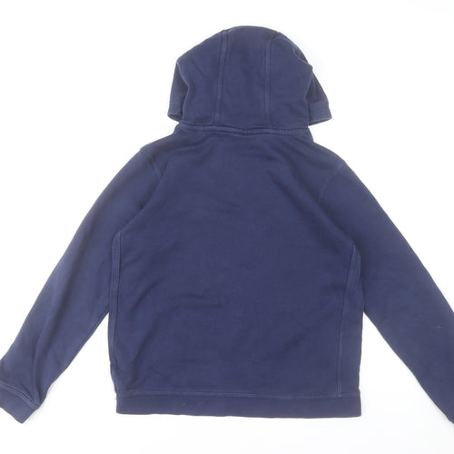 Nike Boys Navy Blue Pullover Hoodie XL 158-170cm Cotton Blend Sweatshirt