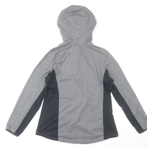 St. Bernard for Dunnes Women’s Grey 1/4 Zip Hooded Activewear Jacket Size 8