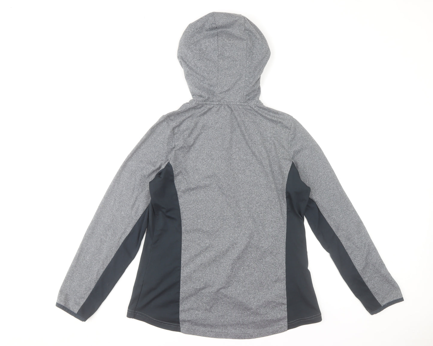 St. Bernard for Dunnes Women’s Grey 1/4 Zip Hooded Activewear Jacket Size 8
