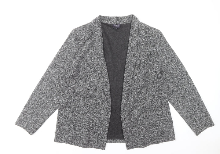 Marks and Spencer Women’s Grey Knit Blazer Jacket Size 20