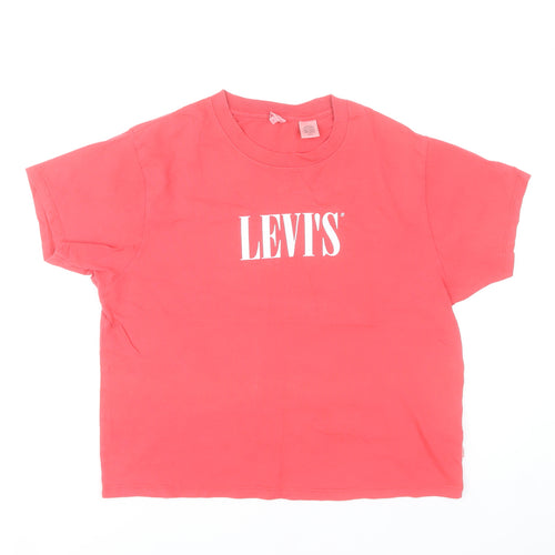 Levi's Womens Pink Short Sleeve Cotton T-Shirt Size S