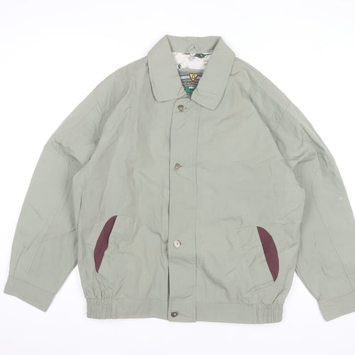 Dingos Mens Green Bomber Jacket M Outdoor Lined Casual