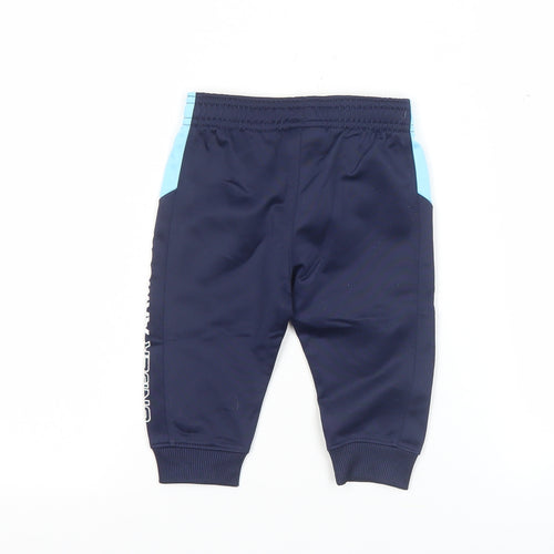 Under Armour Unisex Baby Blue Jogger Trousers 3-6 Months Polyester Blend