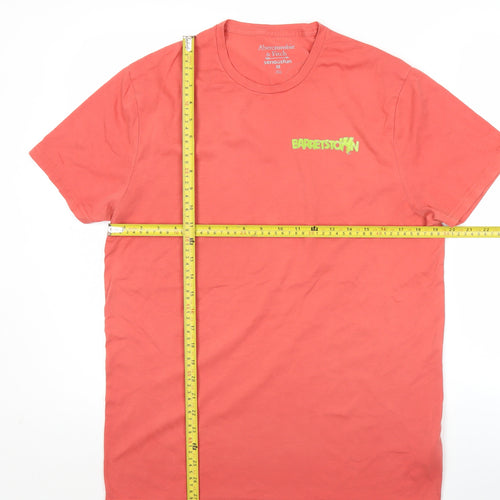 Abercrombie & Fitch Men’s Red Barretstown Graphic Print T-Shirt M