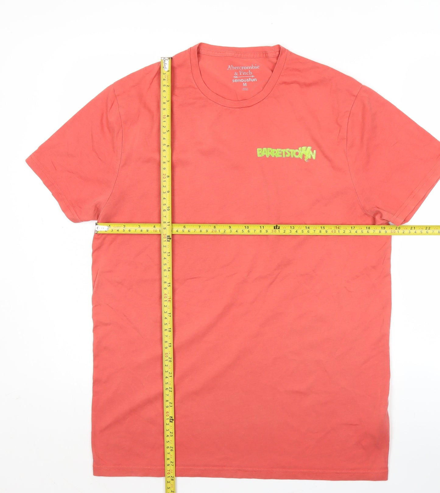 Abercrombie & Fitch Men’s Red Barretstown Graphic Print T-Shirt M