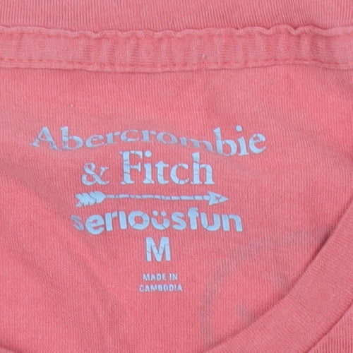 Abercrombie & Fitch Men’s Red Barretstown Graphic Print T-Shirt M
