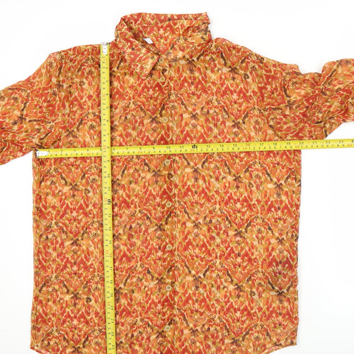 Zara Women's Multicoloured Long Sleeve Tunic Blouse Size S