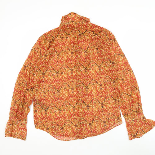 Zara Women's Multicoloured Long Sleeve Tunic Blouse Size S