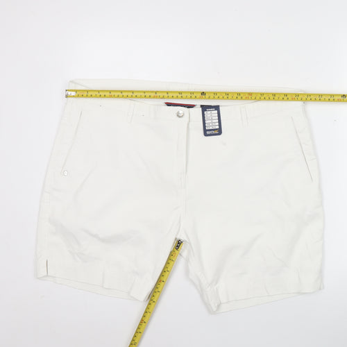 Regatta Women’s White Chino Shorts Size 20 Cotton Stretch Summer
