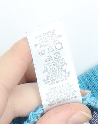 St. Bernard Boys Blue Cargo Shorts Age 7 Years Elastic Waist Drawstring