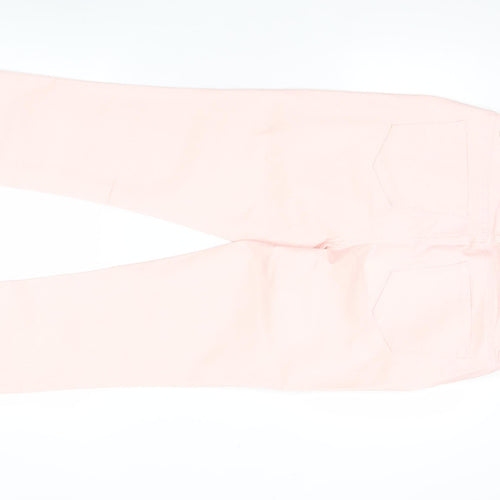 Dunnes Stores Women Pink Capri Jeans Size 12 Cotton Blend Stretch
