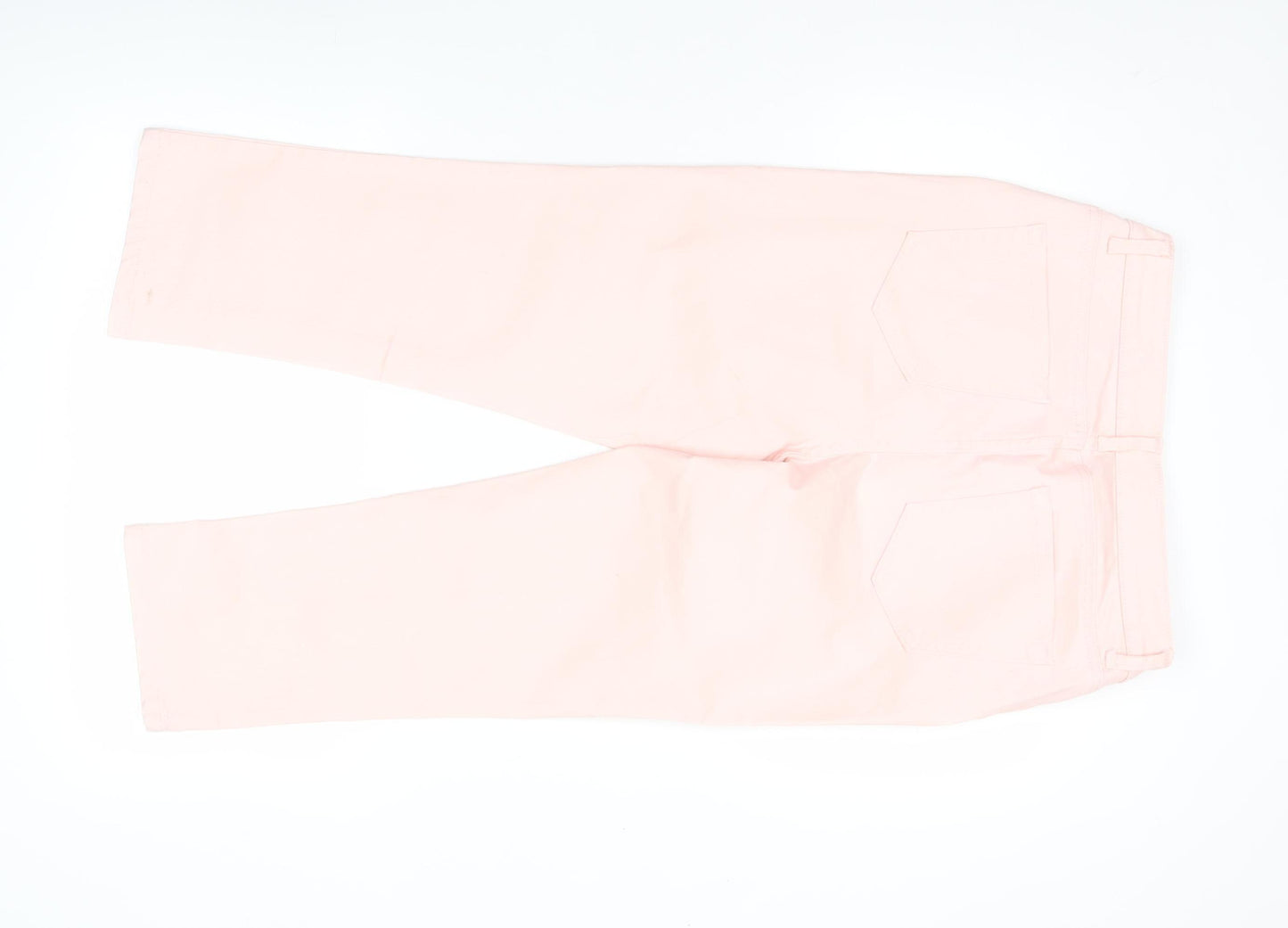 Dunnes Stores Women Pink Capri Jeans Size 12 Cotton Blend Stretch