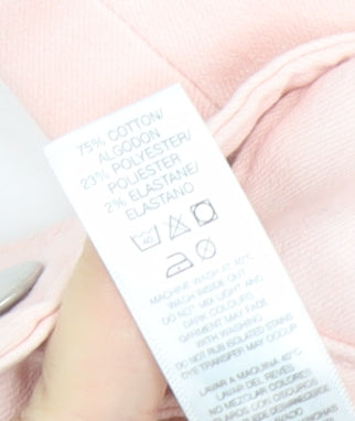 Dunnes Stores Women Pink Capri Jeans Size 12 Cotton Blend Stretch