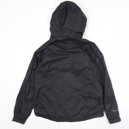 Karrimor Boys Black Waterproof Hooded Rain Jacket 11-12 Years