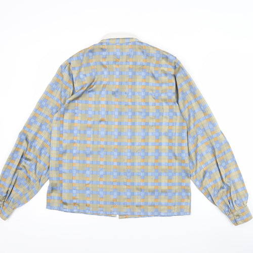 Ravens Women Multicoloured Check Long Sleeve Collared Button-Up Shirt Size 12