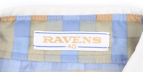Ravens Women Multicoloured Check Long Sleeve Collared Button-Up Shirt Size 12